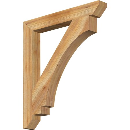 Ekena Millwork Imperial Slat Rough Sawn Bracket, Western Red Cedar, 4"W x 32"D x 36"H BKT04X32X36IMP06RWR